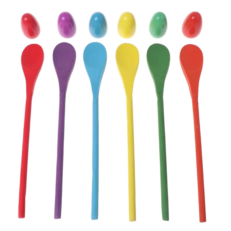 

New 6PCS Balance Spoon Care Ball Outdoor Sports Multiplayer School Game Toys