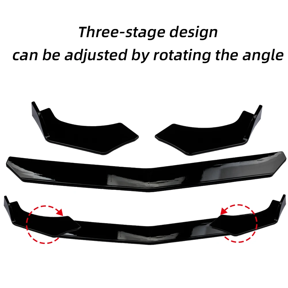Новый Регулируемый универсальный автомобильный передний бампер для губ