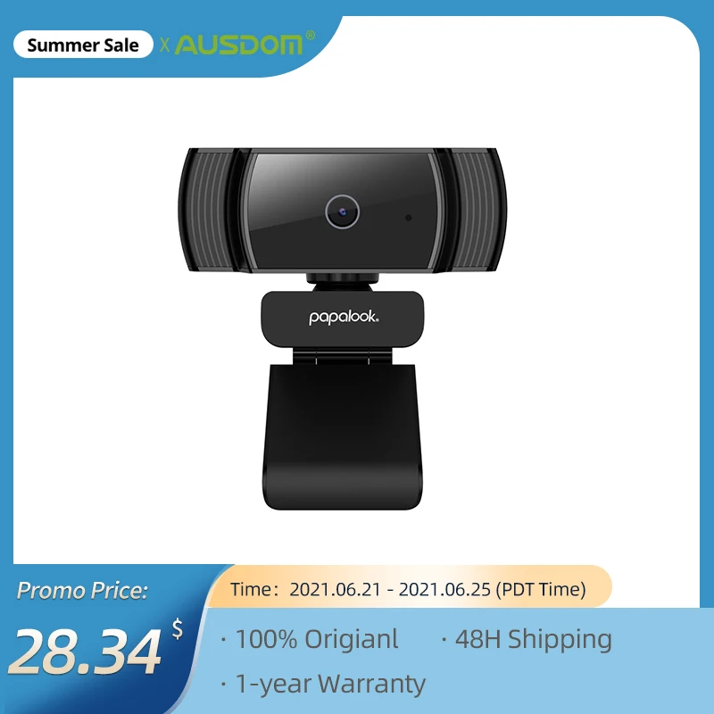 PAPALOOK AF925 1080P Веб камера Full HD CMOS Автофокус с микрофоном USB веб видео конференции