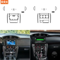 For Toyota 86 Subaru BRZ 2017-2019 Black Carbon Fiber Sticker  Central Control AC Frame Outlet Vent Interiors Car Accessories