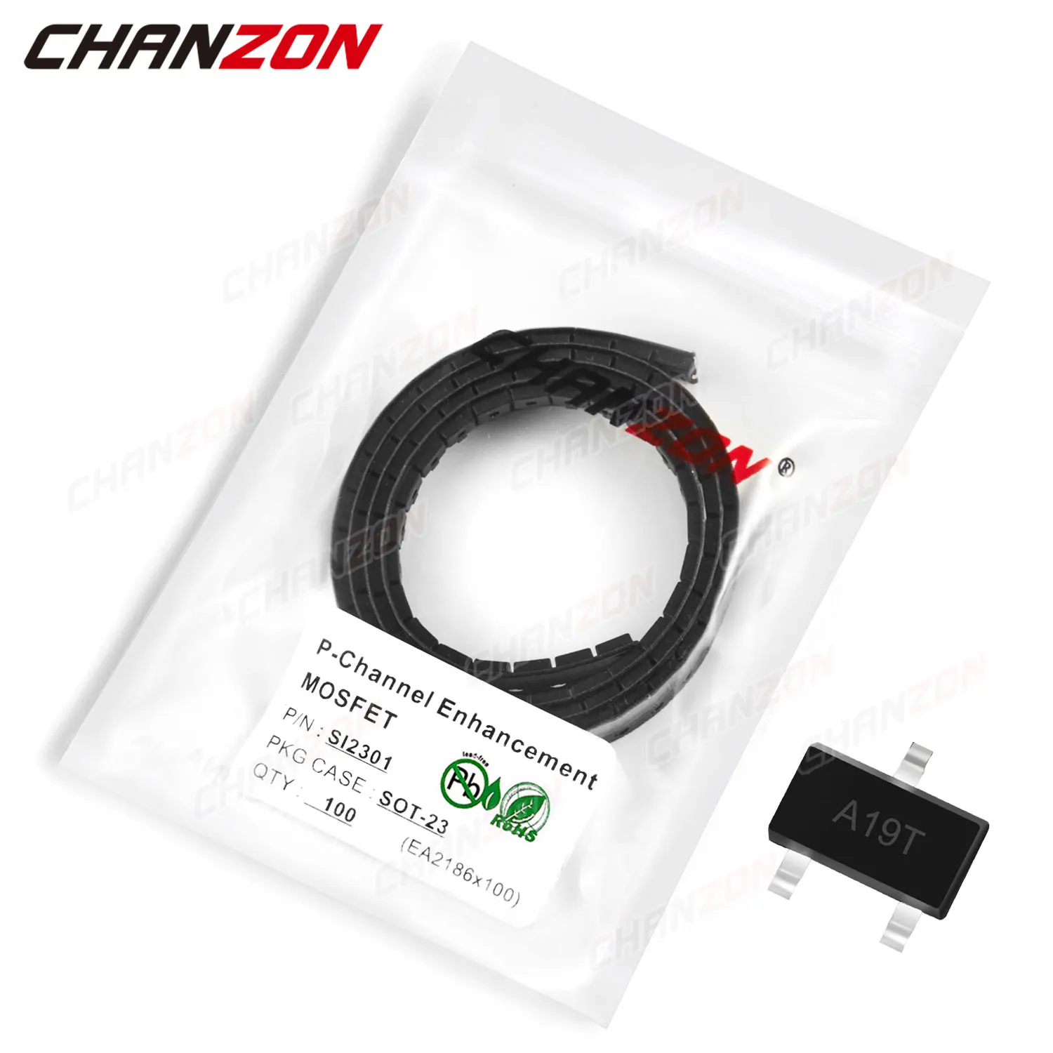

100Pcs SI2301 SOT-23 N-Channel Enhancement Mosfet Transistor Bipolar Junction BJT Tube Fets SMD -2.3A -20V Integrated Circuits