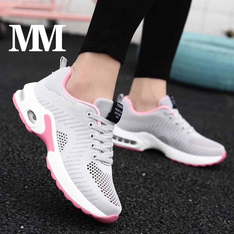 

Women's shoes air cushion shoes soft bottom casual sneakers shoes for women sneakers black shoes Lace-Up size 42 womens shoes