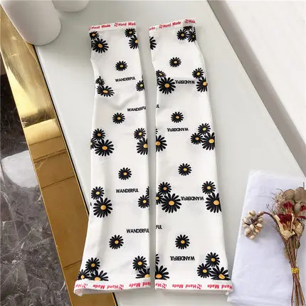 2 шт. = 1 пара красивые летние льда шелка солнце защитный рукав с симпатичными