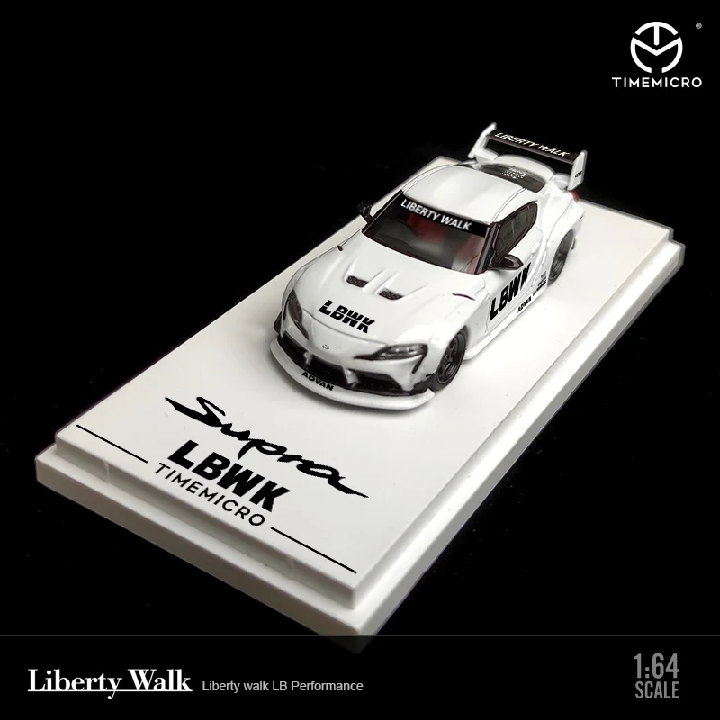 TimeMicro 1:64 Toyota Supra LB Work LBWK белая литая модель автомобиля | Игрушки и хобби