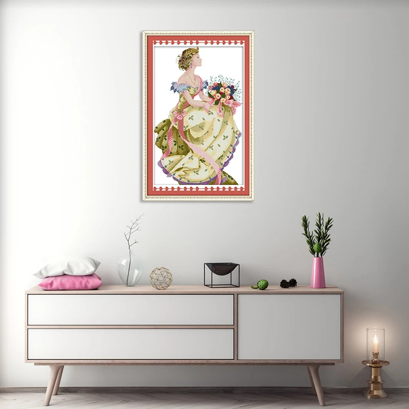 Набор для вышивки крестом Joy Sunday Spring Queen набор рукоделия с китайским счетным