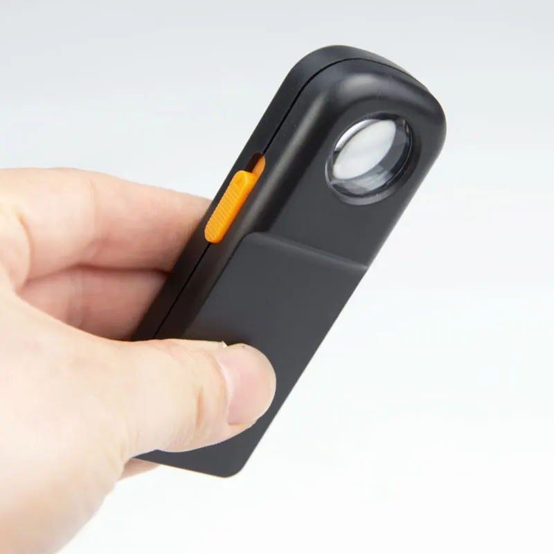 20x18 карманный размер светодиодный Лупа со светодиодной картой Ювелирная для