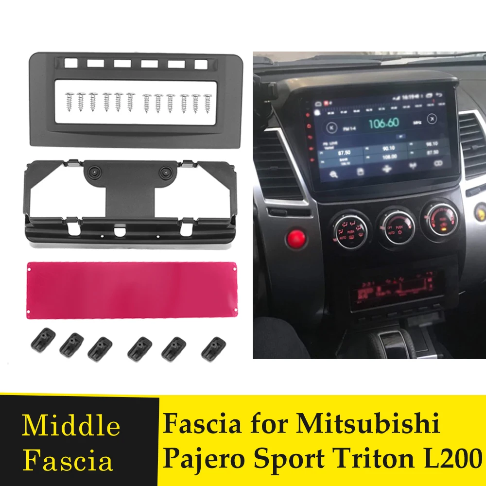 Радио Fascia DVD средняя стерео панель для Mitsubishi Pajero Sport Triton L200 Mornitor MID Dash Монтажная