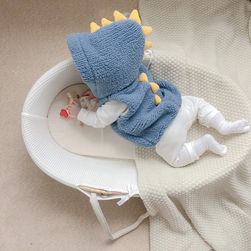 Детский Теплый жилет пальто для мальчиков и девочек детские безрукавки флисовая