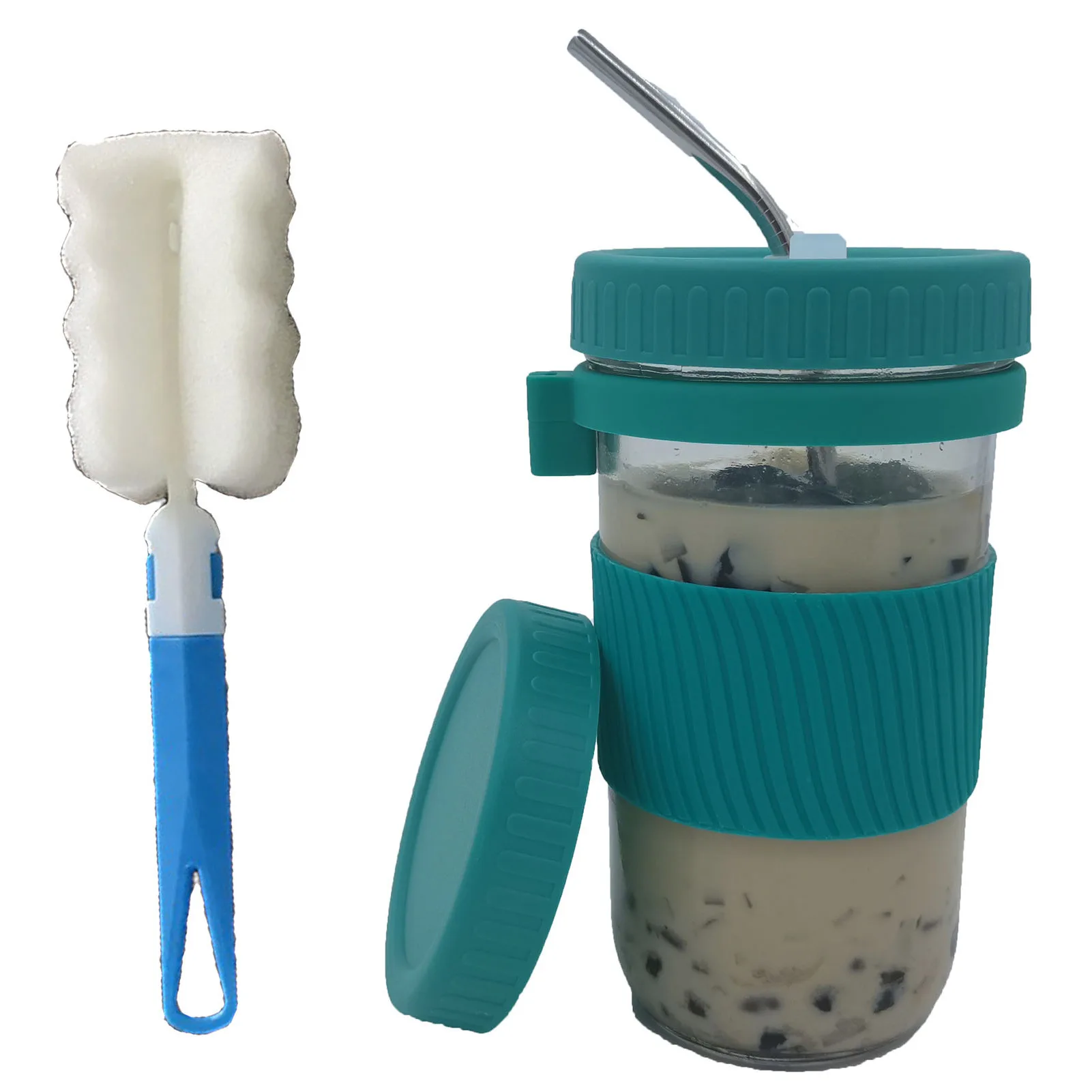 Набор бутылок Mason Jar 7 в 1 универсальная кружка для воды дома и улицы напитков с