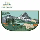 EARLFAMILY, 13 см x 7,2 см, для ледника, национального парка, виниловые наклейки на машину, материал, наклейка, доска для серфинга, устойчивая к царапинам, для JDM SUV RV