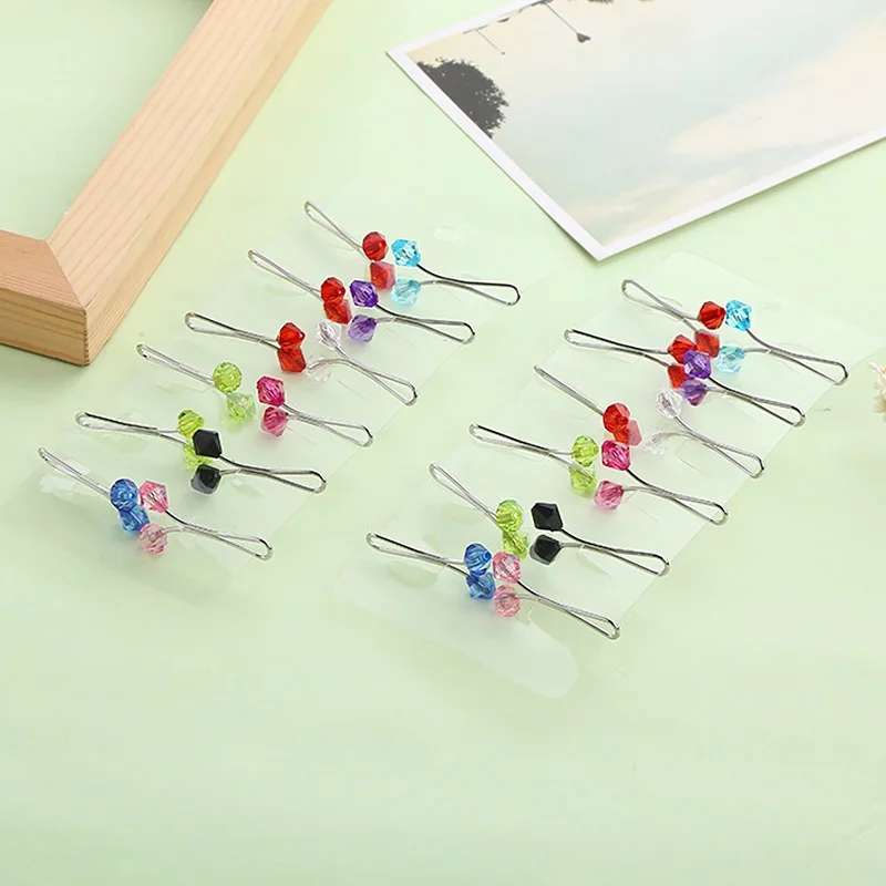 5 шт./лот случайные модные красочные мусульманские застежки для шарфа Брошь Зажим