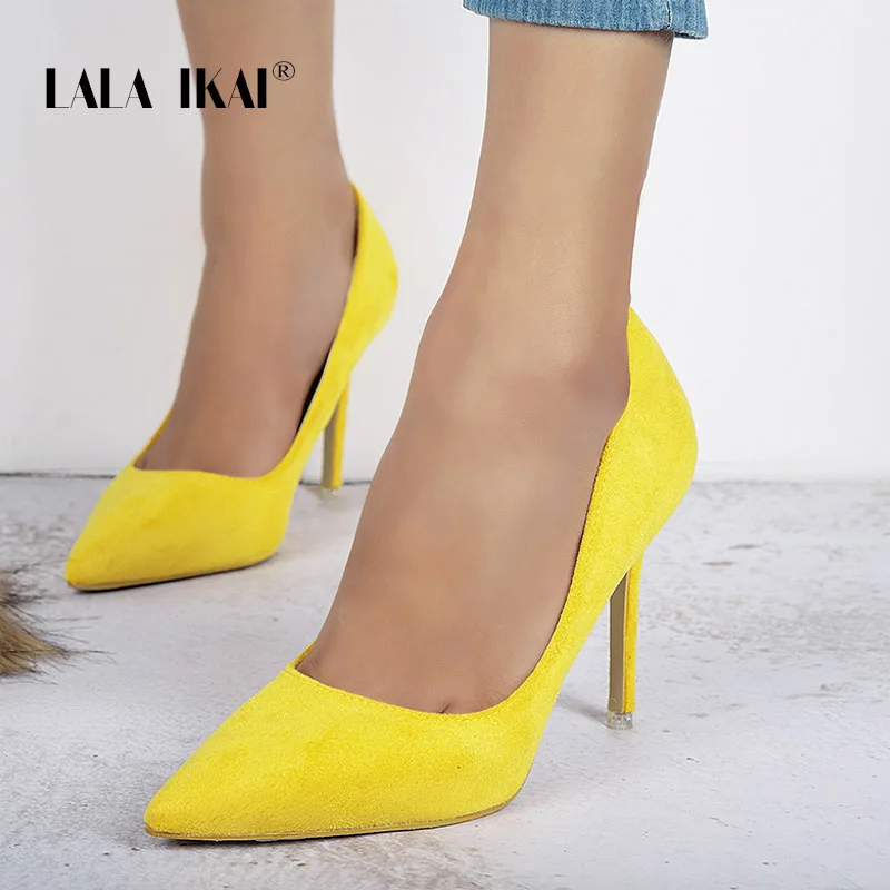 Женские офисные туфли лодочки с острым носком на высоком каблуке|Женские туфли| |