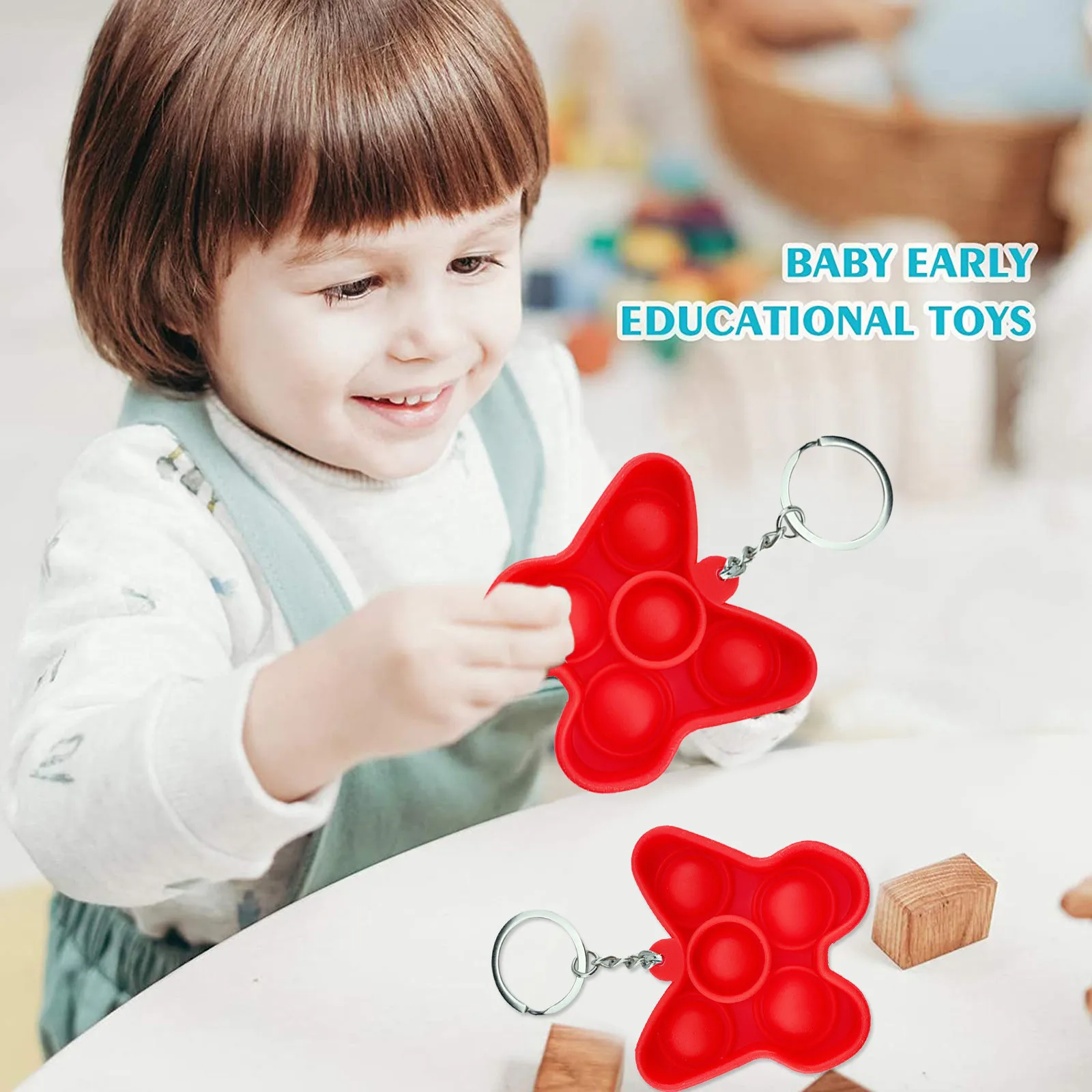

Children Adult Push Bubble Fidget Sensory Toy Key Ring Educational Toy Key Ring Educational Toy 2021 Mini Anti-stress