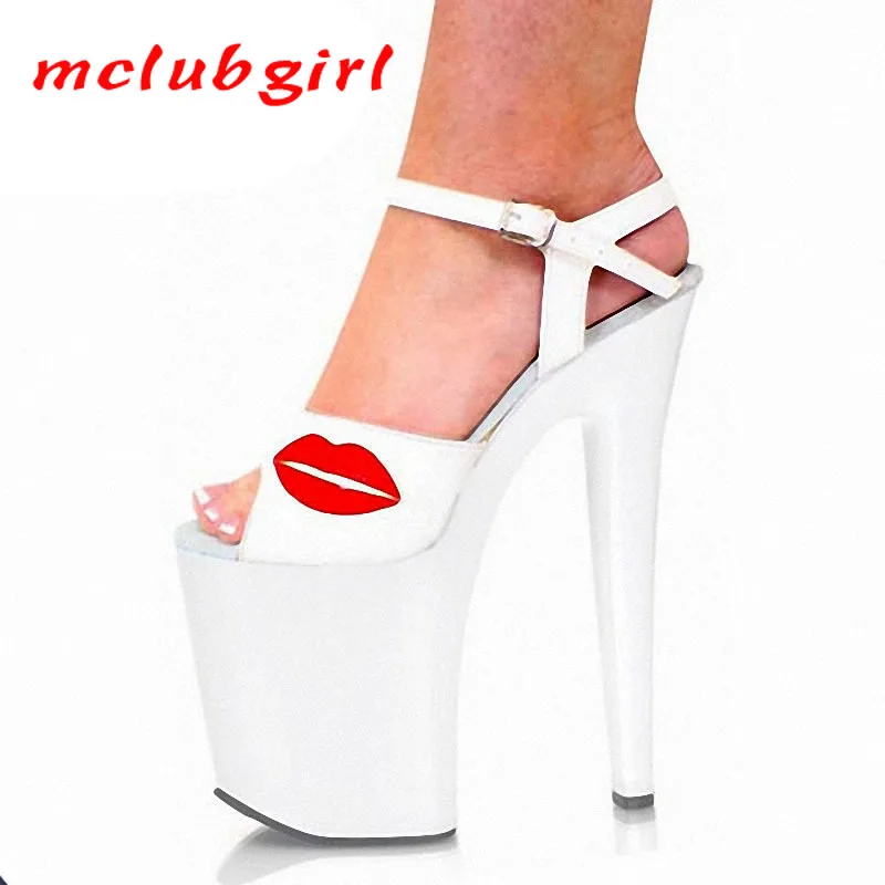 Сексуальные женские туфли на платформе Mclubgirl модные очень высоком каблуке