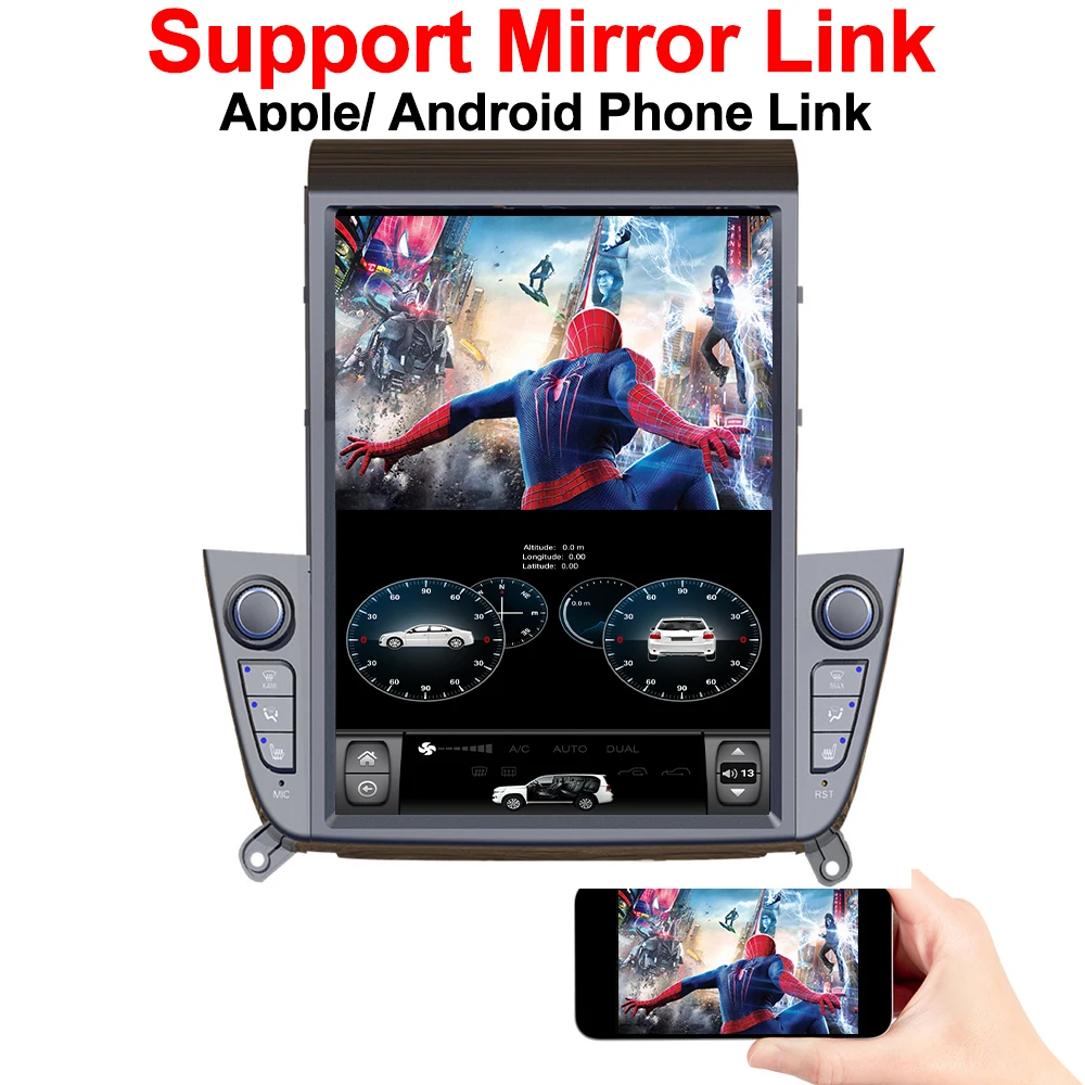 

YAZH For Hyundai IX35 2018 2019 Car Stereo Multimedia With Android 9.0 PX6 4+32GB Built in Carplay Android Auto DSP HDMI output