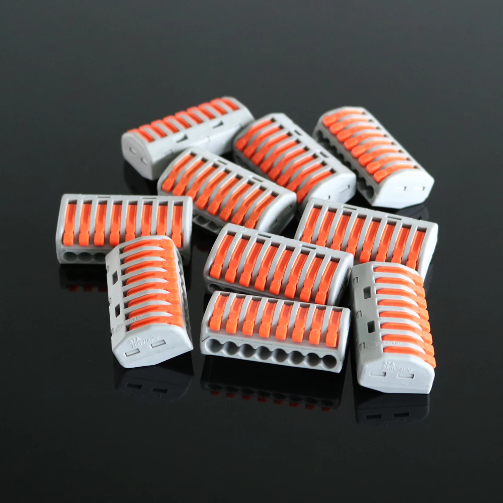 222 412 413 414 415 418 2-2 3-3 2 3 pin коробка упаковка мини-провода смешанные в коробке Быстрый Кабельный разъем Универсальный терминал режущий инструмент