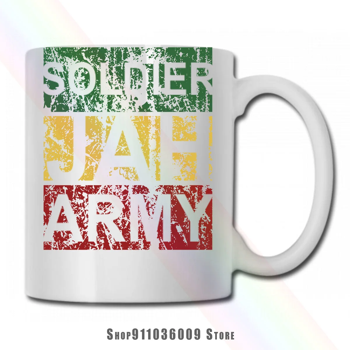 Кружка с изображением солдата Армии Джа растафари регги Бога Хайл