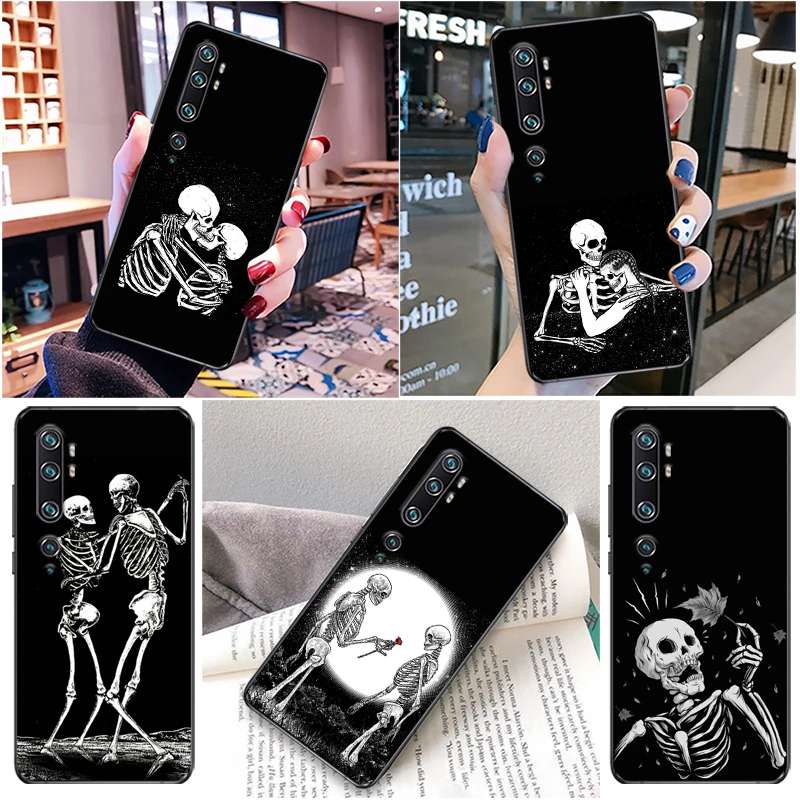 

Love For Boyfriend Girlfriend Phone Case For Xiaomi Mi CC9 Pro CC9e 11 10 10S Lite Ultra Note Pro Skeleton Couple Carcasa