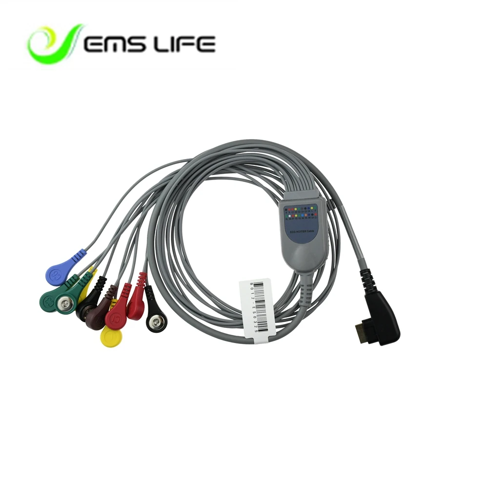 2018 оптовая продажа DMS holter ECG кабель 10 проводов оснастки| |