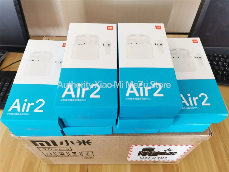 Оригинальные беспроводные наушники Xiaomi Air 2 TWS Bluetooth 2 LHDC HD 14,2 мм с двойным микрофоном ENC автоматическая пауза управление нажатием Airdots Pro 2