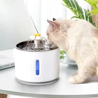 floret automatic pet cat water fountain with led electric mute usb water feeder activated carbon water purification pet drinker