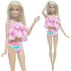 1 комплект кукольный купальник, платье Бикини, летний наряд, топы, штаны, пляжный купальный костюм, Одежда для куклы Барби, аксессуары, игрушки для девочек
