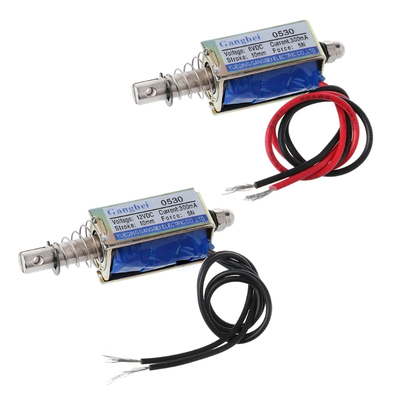 

JF-0530B DC 6V 12V Push-Pull Type Gangbei-0530B Frame DC Solenoid Electromagnet