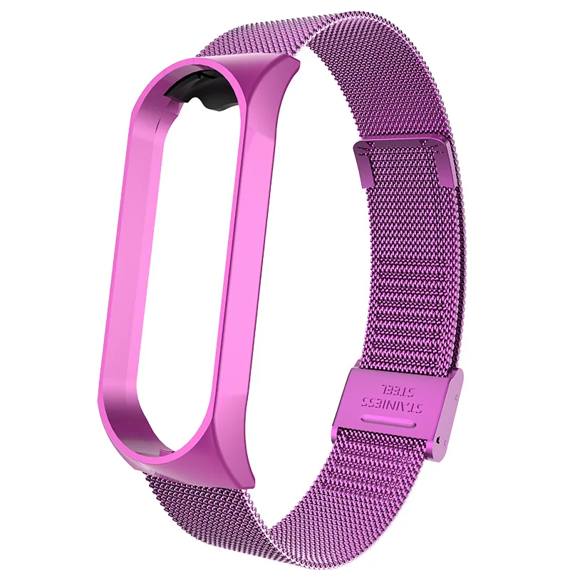 Металлический ремешок из нержавеющей стали для Xiaomi Mi Band 4 на запястье 3 браслет