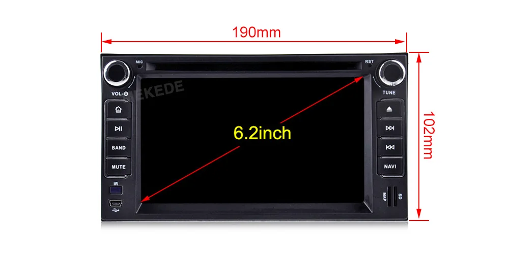 Автомобильный мультимедийный плеер Android 9,0 gps 2 Din для KIA SORENTO SPORTAGE SPECTRA SEDONA STAR CARNIVAL CERATO CARENS с BT WiFi gps