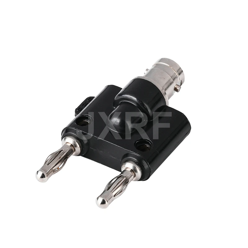 JXRF BNC male Female to two dual 4mm банановый зажим female jack