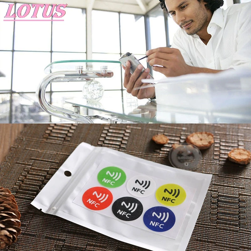 

Waterproof PET material sticker NFC smart adhesive Ntag213 tag suitable for all mobile phones 1pc