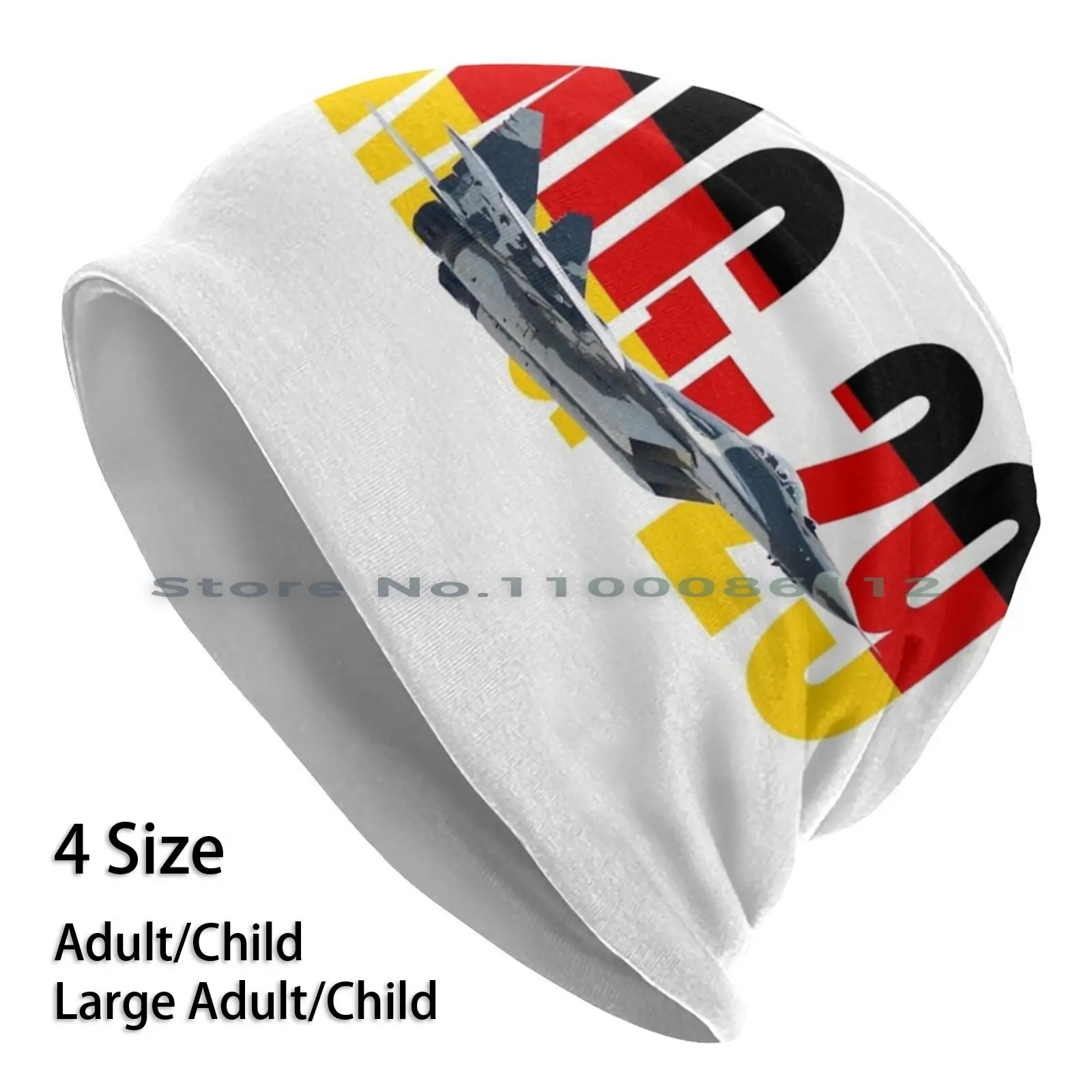 

German Airforce Luftwaffe Mig-29 Fulcrum Jet Fighter Aeroplane Airplane Beanies Knit Hat Mig 29 Fulcrum Jet Fighter Mig 29