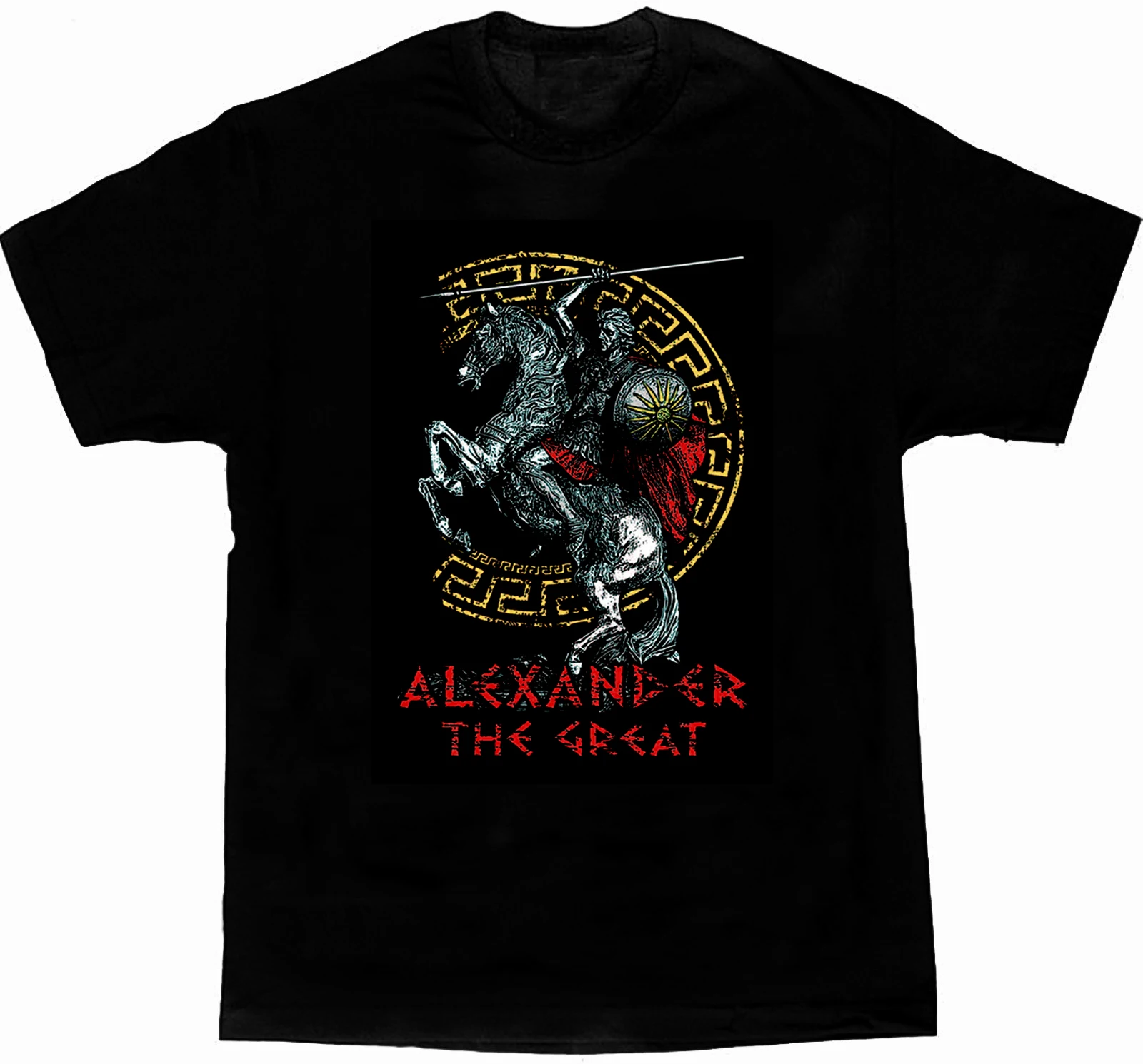 Македония король Греции Александр отличная летняя футболка из хлопка с коротким