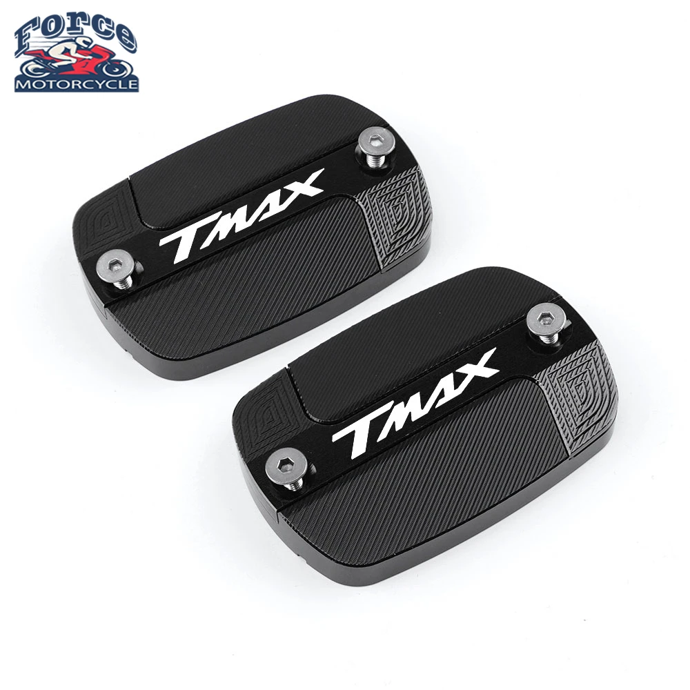 

Aluminum Motorcycle Brake Fluid Fuel Reservoir Tank Cap Cover For YAMAHA T-Max 500 TMAX 500 TMax 530 SX DX 560 TECH MAX TMAX
