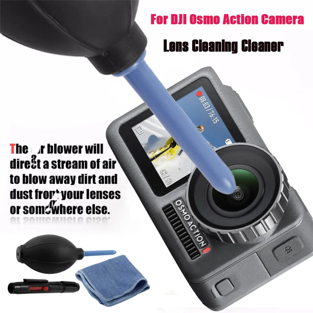 3 in1 Салфетка Для Уборки Пыли Комплект Камера объектив для беспилотника набор