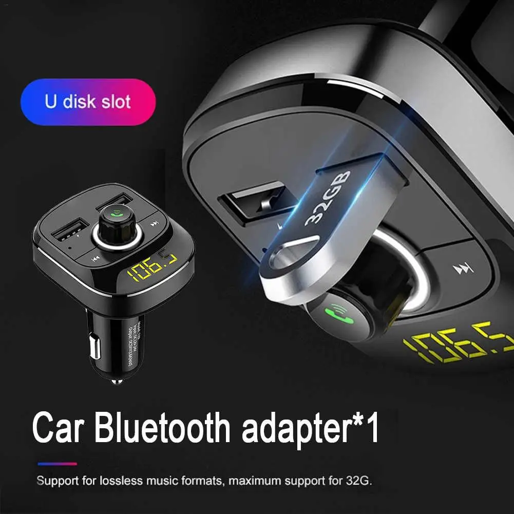 Car Handsfree Wireless Bluetooth Kit FM Transmitter LCD MP3 Player 3.1A Dual USB Charger Modulator Accessories | Обустройство дома