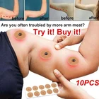 10 шт. магнитные наклейки для похудения, похудения, сжигание жира, натуральные ингредиенты