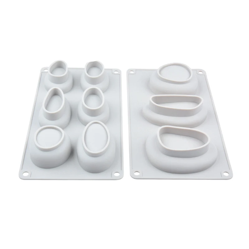 Круглый камень Форма силиконовая форма для выпечки в форме цветка штукатурка