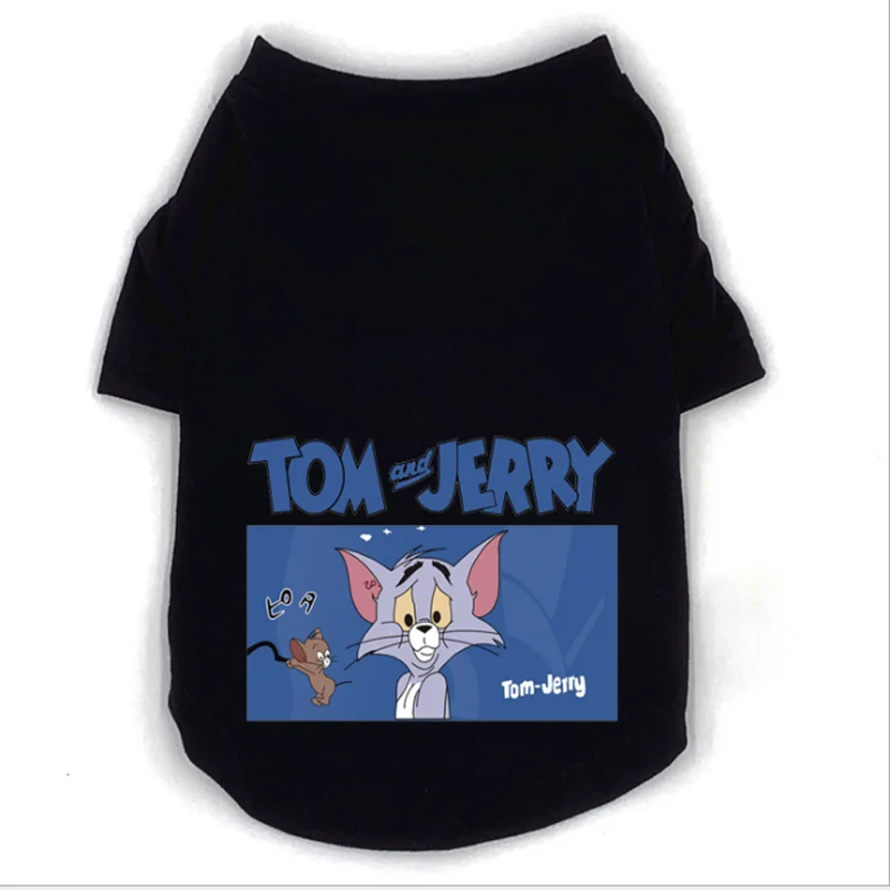 Cute Printed Summer Pets tshirt Puppy Dog Clothes Pet Cat Vest for Small Dogs Cotton T Shirt Pug Apparel Costumes | Дом и сад