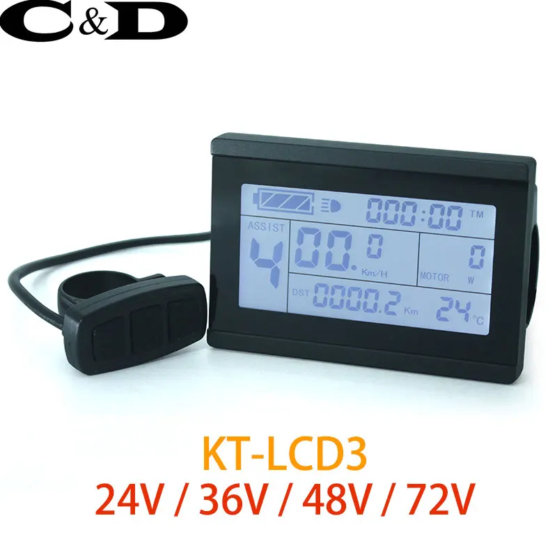 24 в 36 в 48 в 60 в 72 в дисплей Интеллектуальный KT LCD3 контроллер деталей для электровелосипеда