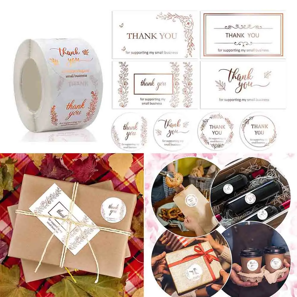 

50 шт./компл. спасибо за поддержку моей маленькой визитки спасибо поздравительные открытки и 500 шт. Спасибо наклейки печать этикеток подарок