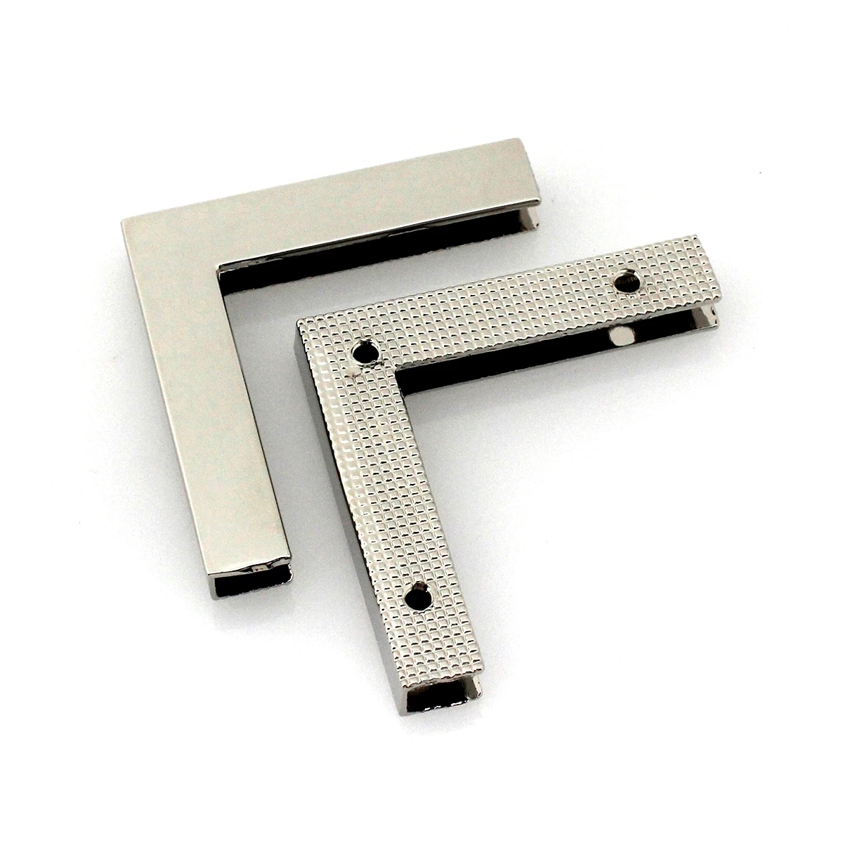 Ein Paar rechtwinklige Metall-Kantenschnallen für Taschen, Eckschrauben, Clip-Kanten, Schutzverschluss für Lederhandwerk, Hardware-Zubehör – Detail 8
