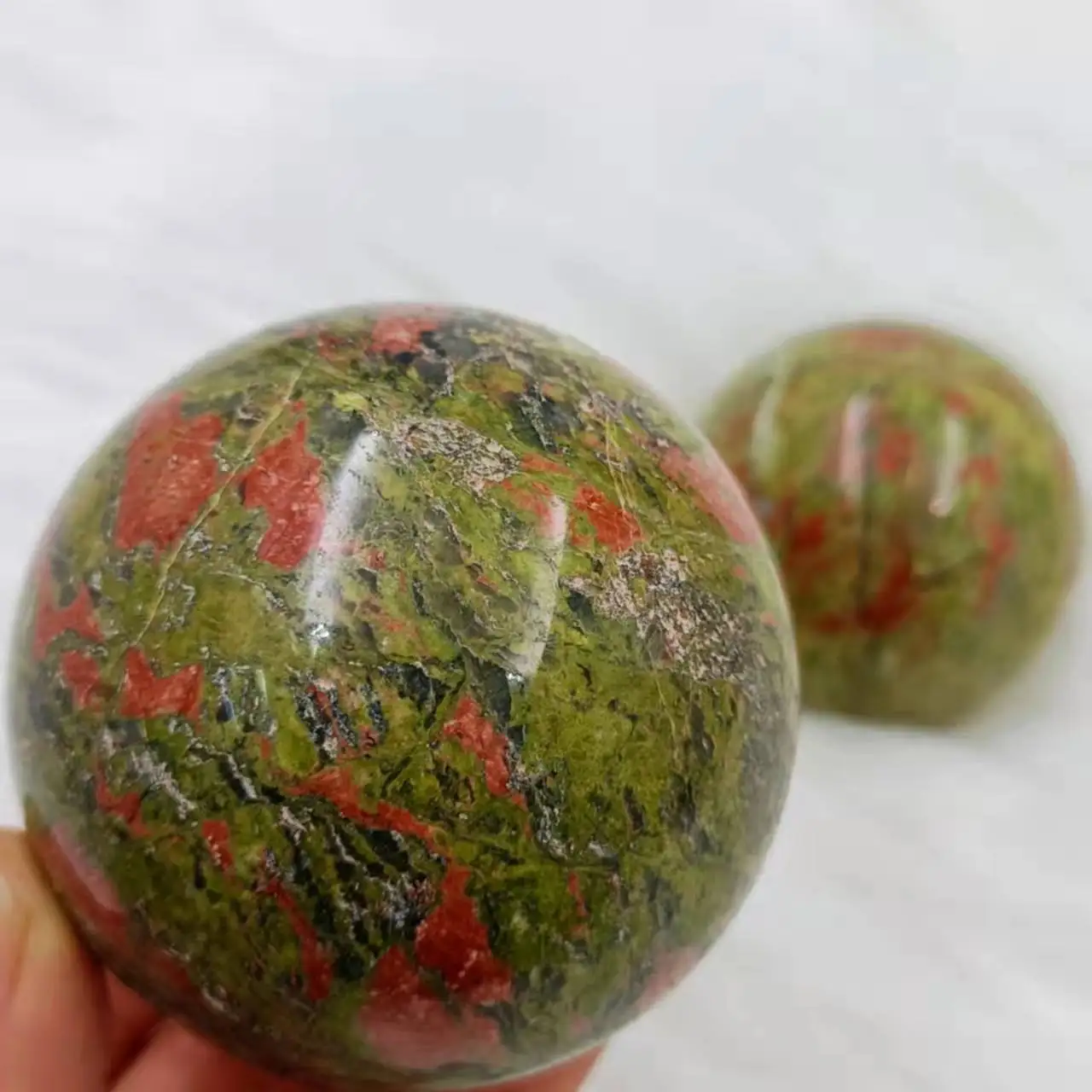 

Натуральная Сфера унакита, Кварцевая энергия, минеральная руда, коллекция украшений для дома