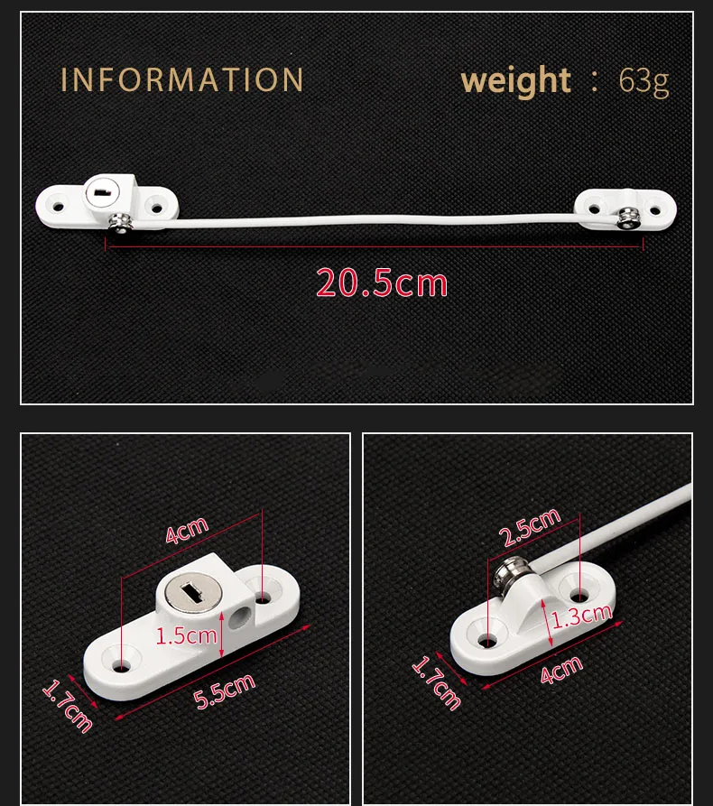 Ограничитель для защиты детских окон из нержавеющей стали 8 шт./компл.|Замки и