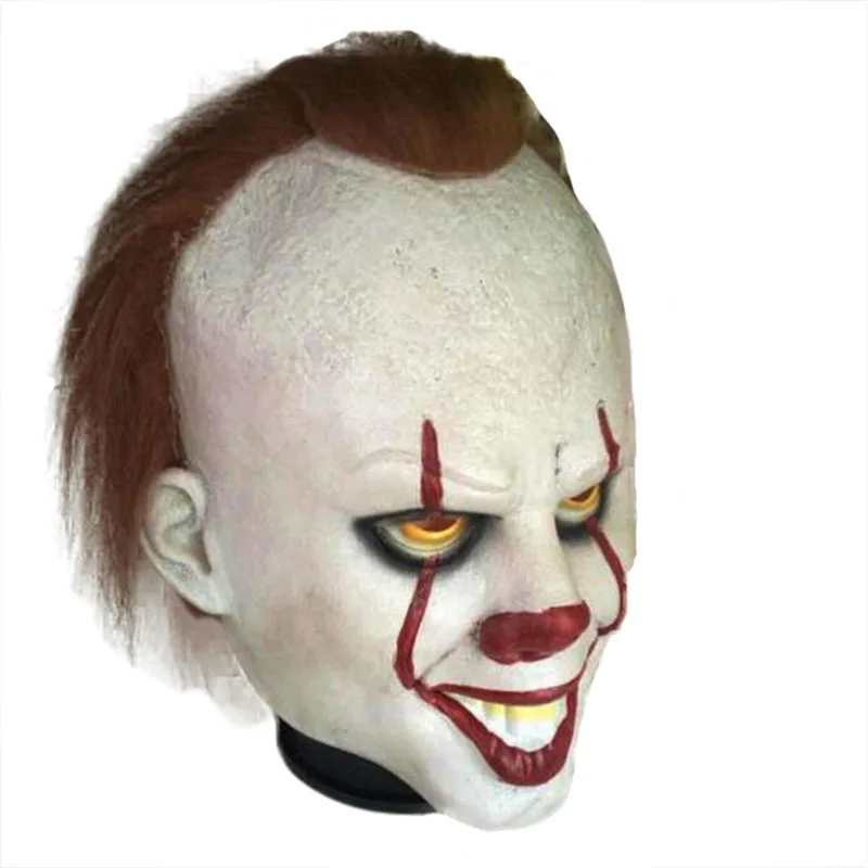 Фильм It Chapter 2 Pennywise Клоун Маска Латекс страшный Хэллоуин карнавальные костюмы реквизит маска для вечеринки Косплей