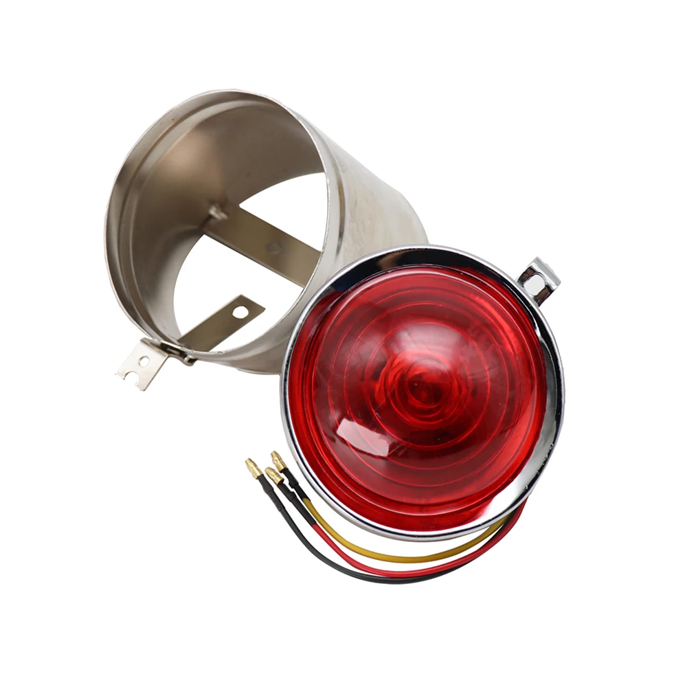 

Alconstar Motorcycle Rear Led Rear light Metal Brake Light 12V Universal Retro Motorcycle Tail Light For CJ-K 750 Ural M51 MB750