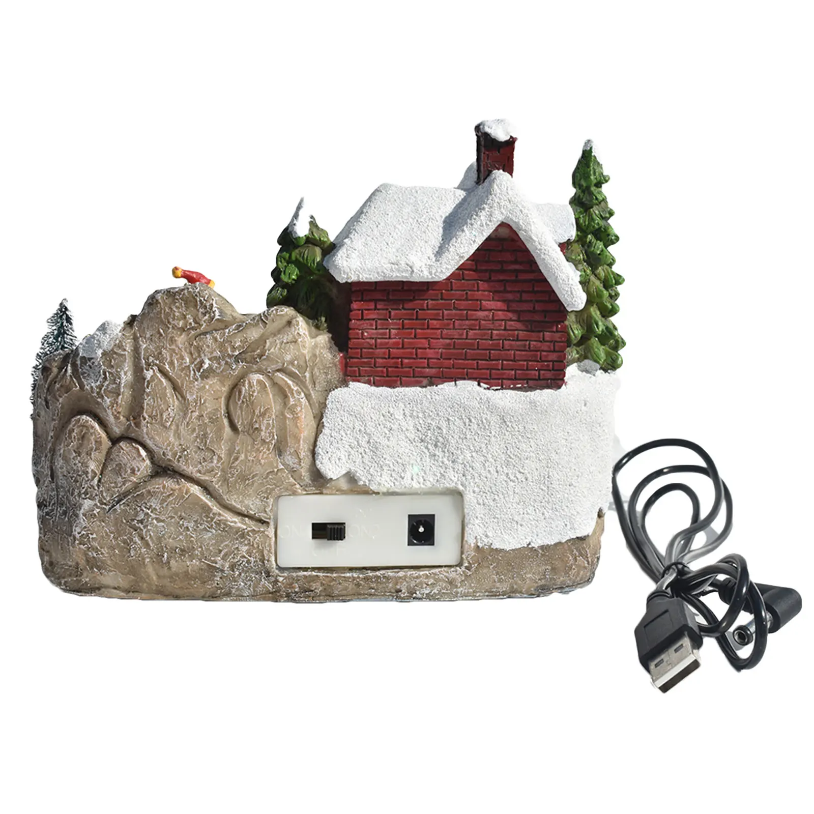Светодиодный светильник музыка Рождественское украшение снежный дом с
