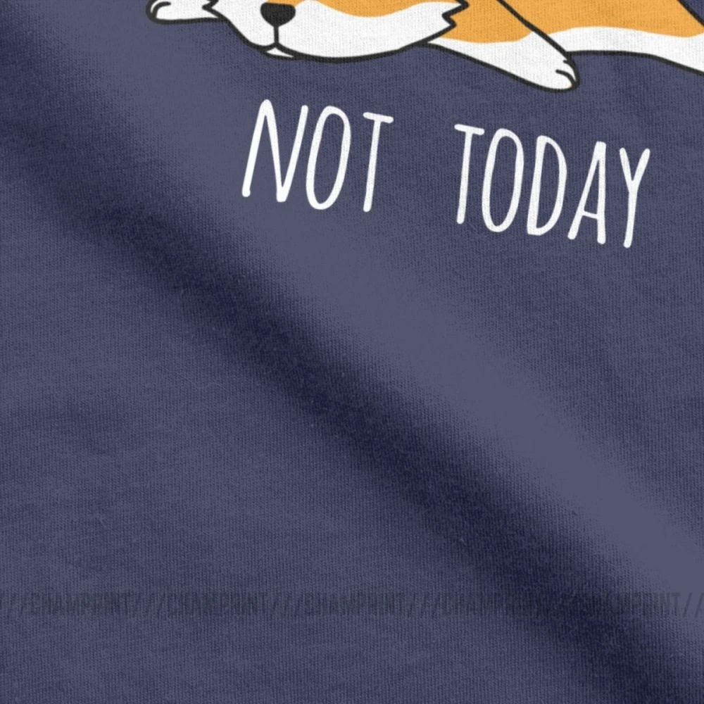 Забавные забавные мужские футболки с надписью Not Today Shiba Inu Dog одежда короткими