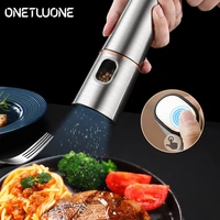 automatic salt and pepper grinderelectric spice mill grinder seasoning adjustable coarseness for cooking bbq kitchen tools