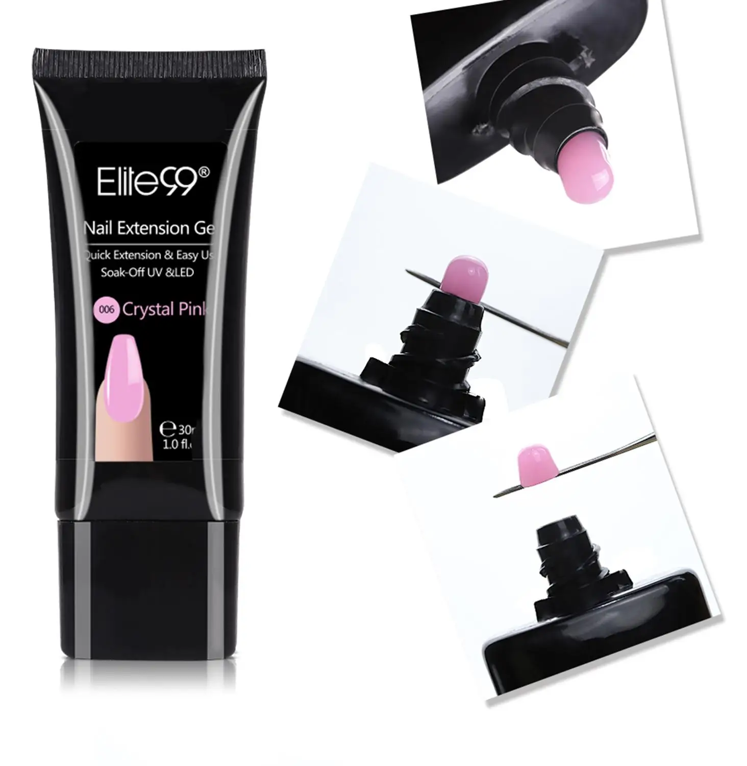 Elite99 30 мл полигель для наращивания ногтей с кристаллами желе Гель лак Камуфляжный